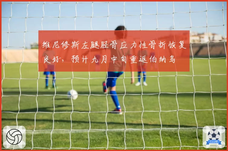 维尼修斯左腿胫骨应力性骨折恢复良好,预计九月中旬重返伯纳乌